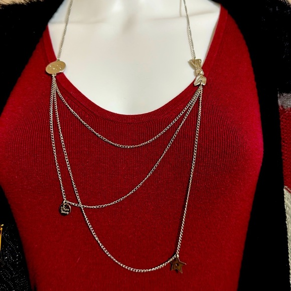 NEW Dior Silver Multi-Strand Necklace - Picture 1 of 8